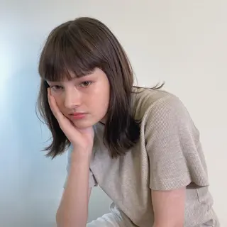 セミロング カラー パーマ ヘアアレンジ メンズ キッズ ネイル マツエク・マツパ モリモト サナのヘアスタイル