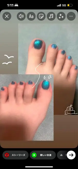 ネイル 米倉理容所属・THE PEAKのネイルデザイン