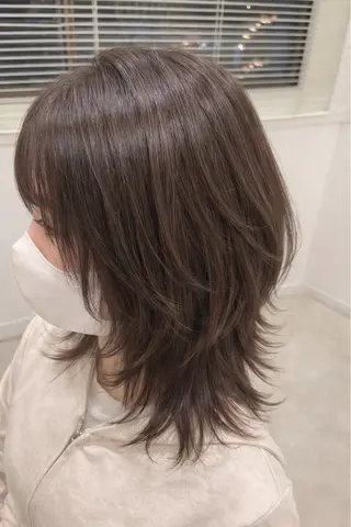 セミロング カラー 🇰🇷 韓国ヘア/ sumire 🫧のヘアスタイル