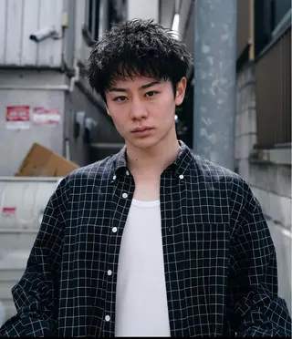 ショート カラー パーマ メンズ キッズ 栄💗レイヤーカット ｜韓国風｜haruのヘアスタイル