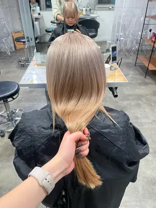 ロング カラー ハイトーン 横浜💞ミオのヘアスタイル
