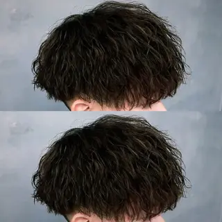 パーマ メンズ 水野 杏香のヘアスタイル