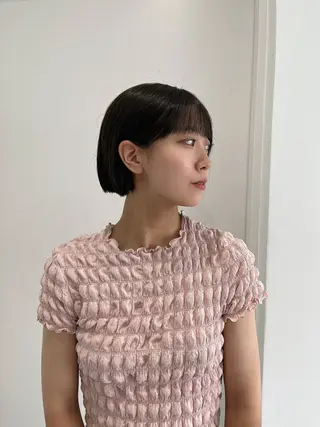 ショート カラー モテヘア/グレージュ /ボブ/前原汐🎐のヘアスタイル