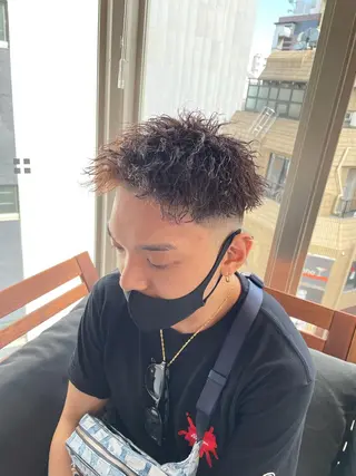 ショート パーマ メンズ 【men's Lapis横浜】海人のヘアスタイル