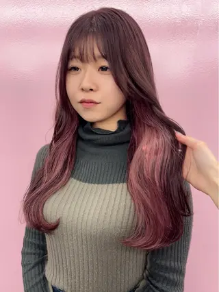 ロング カラー KIJI所属・haruka /透明感カラーのヘアスタイル