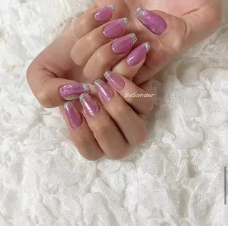 ネイル 𝐅𝐢𝐢【本町/ ネイル】Miho💜のネイルデザイン