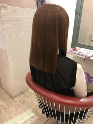 セミロング カラー abie hair所属・河村 ちか🦋のヘアスタイル