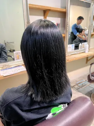 ミディアム カラー フェザーパーマ🌙 毛流れ yuzukiのヘアスタイル