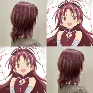 ミディアム カラー 森谷 大河のヘアスタイル