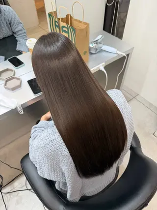 ロング 艶髪/縮毛矯正/ Core mikuaのヘアスタイル