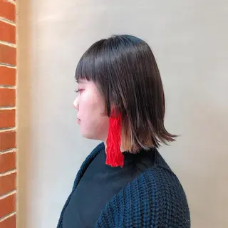 ミディアム コクブ アキヨのヘアスタイル