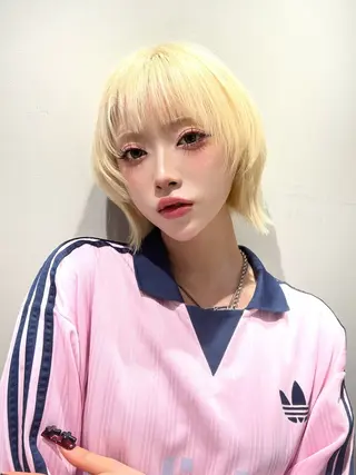 ショート カラー ⟡ボブ⟡レイヤー⟡ MINX岩下愛翔のヘアスタイル