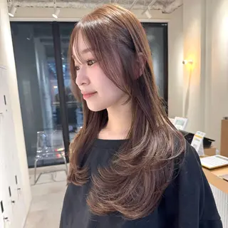 セミロング 🫧レイヤーカット/ 韓国ヘア🫧辻優也のヘアスタイル