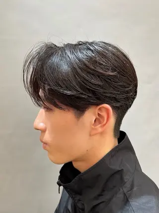 パーマ メンズ スパイキーショート/ センターパート/奈菜のヘアスタイル