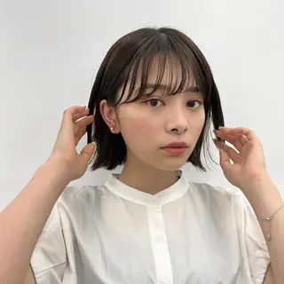 ミディアム カラー 🌱ボブ/レイヤー/ ベージュ/あやみ✨のヘアスタイル