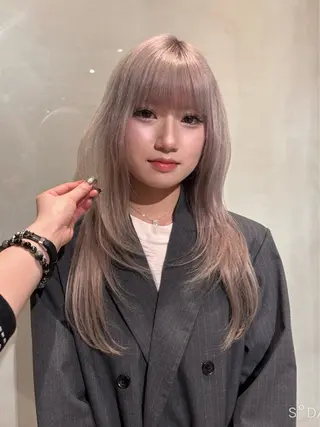 ロング カラー ⠀ リコのヘアスタイル