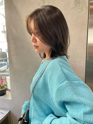 ミディアム カラー ナチュラル透明感🌱 小山美樹子のヘアスタイル