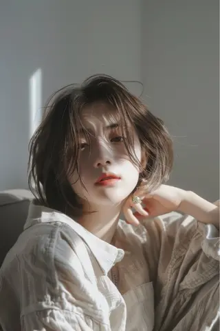 ショート 新宿/韓国レイヤー/ 顔まわり/メンズヘアのヘアスタイル