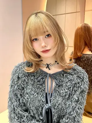 ミディアム 大宮🤍縮毛矯正 レイヤー🪽なるのヘアスタイル