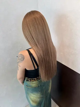 カラー nehus nagaoka所属・🖤複雑履歴ブリーチ Mizuki 🖤のヘアスタイル