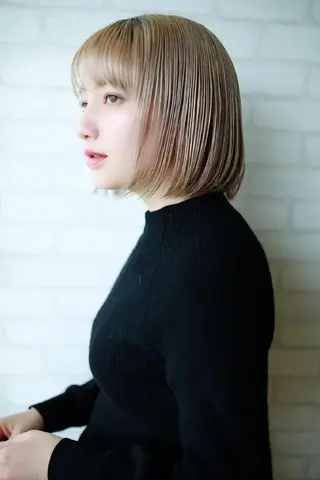 ミディアム カラー パーマ ヘアアレンジ マツエク・マツパ ネイル キッズ premier modelsのヘアスタイル