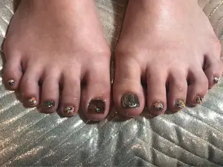 ネイル キラキラ オメメのネイルデザイン