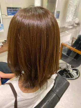 ミディアム カラー Rely 美空のヘアスタイル