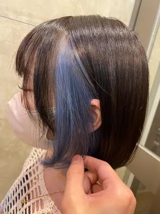 ミディアム カラー ブリーチ/透明感カラ ー/Shori/店長のヘアスタイル