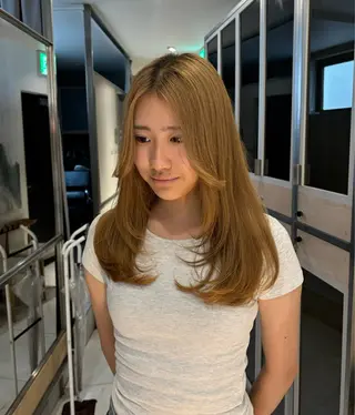 ロング カラー ヘアアレンジ 艶髪/レイヤーカット 🐣misakiのヘアスタイル