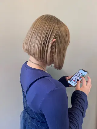 カラー cime所属・小林実愛/ ハイトーン/心斎橋/のヘアスタイル