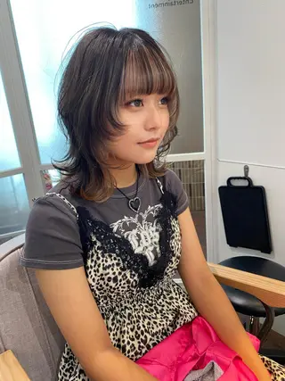 ミディアム カラー CURIO/南船場 /RIN💈🍎のヘアスタイル