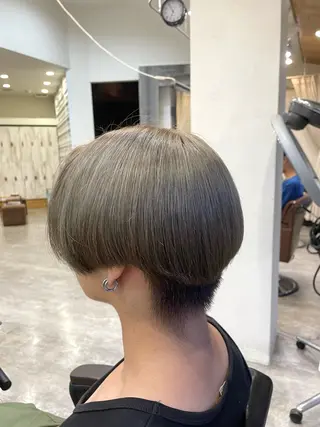 ショート カラー メンズ RIKU 髪質改善/縮毛矯正のヘアスタイル