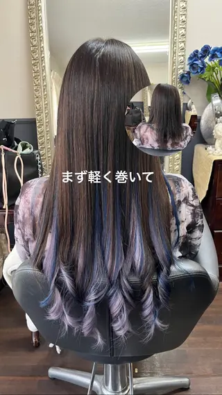 ロング KITTY 立川のネイルデザイン