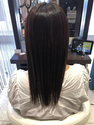 セミロング EARTH長岡 🌼渡辺まい🌼のヘアスタイル