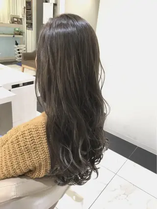 ロング カラー 山崎俊輔/髪質改善 /バレイヤージュのヘアスタイル