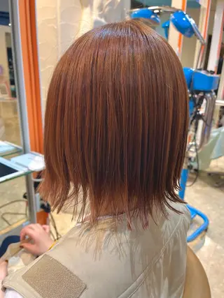 ミディアム カラー うしだ かおるのヘアスタイル