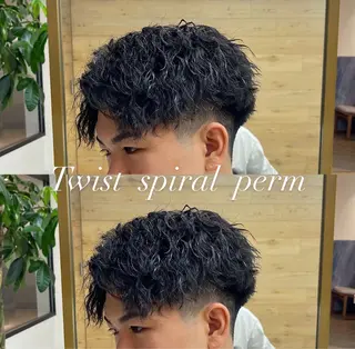 ショート パーマ 【再現性120%】 🔥龍也リュウヤ🔥のヘアスタイル