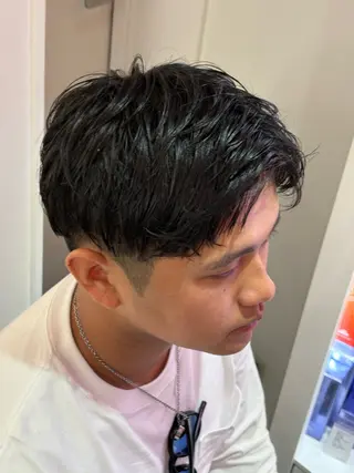 ショート カラー パーマ メンズ メンズパーマ特化 🔥韓国ヘア職人🔥のヘアスタイル