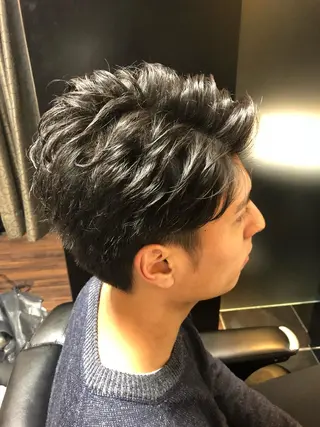 ミディアム パーマ メンズ 【店長】福田 健人のヘアスタイル