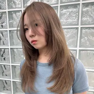 セミロング ⭐︎カットモデル 無料⭐︎カレンのヘアスタイル