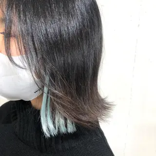 ミディアム カラー パーマ ヘアアレンジ 八巻 晴香のヘアスタイル