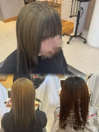 セミロング Agu hair 粉河のヘアスタイル