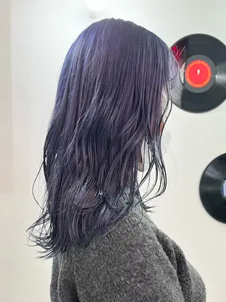 セミロング ハイトーン×デザイン 似合わせ/Yoheiのヘアスタイル