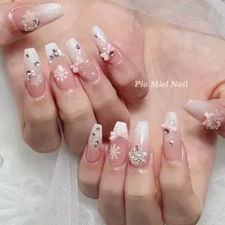 ネイル momo 長さだしのネイルデザイン