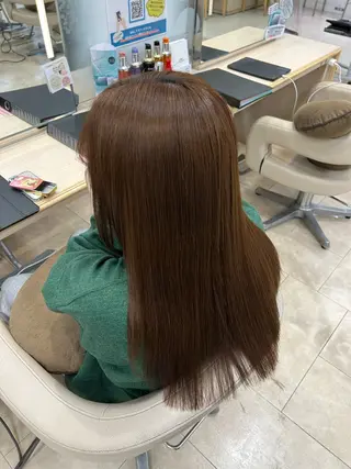 ロング ベージュ/つや髪/ レイヤー／ゆいなのヘアスタイル