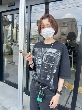 ショート カラー mood tatemachiのヘアスタイル