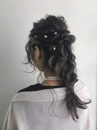 セミロング ヘアアレンジ tipi 香椎・千早のヘアスタイル