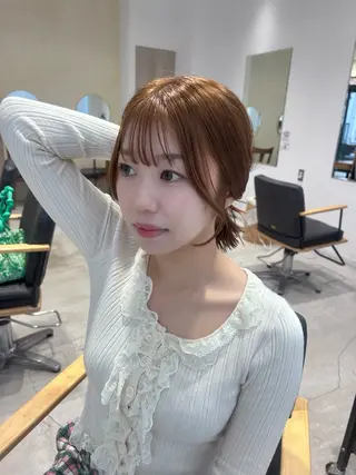 ミディアム 顔周りレイヤー 🎀マリノのヘアスタイル