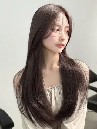 ロング カラー パーマ 太田 憂介のヘアスタイル