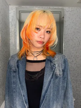 ミディアム カラー ヘアアレンジ ニュアンスカラー🧶 nanacoのヘアスタイル